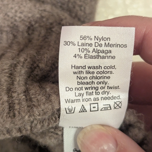 Madewell Bobble Pullover Sweater in Merino Wool Blend - Brown - Small - Picture 4 of 10